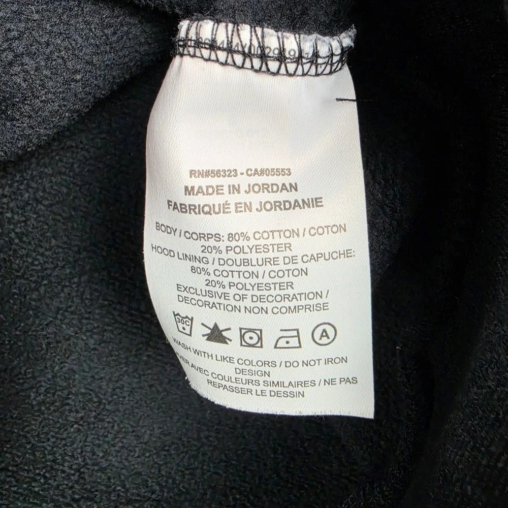 Nike Jordan Air Jumpman Hoodie Mens S Black Gold Classic Fleece Pullover Graphic